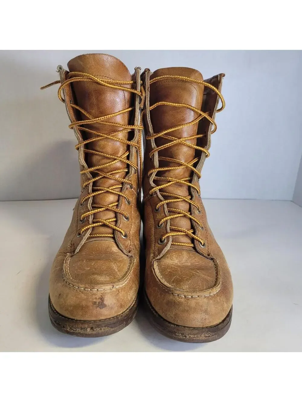 Chippewa Leather Work Boots Wisconsin Size 6 B Vtg 9